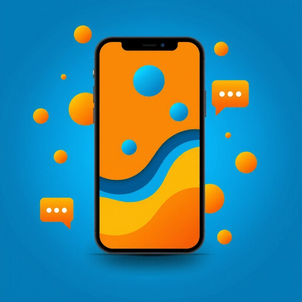 Mobile app design concept