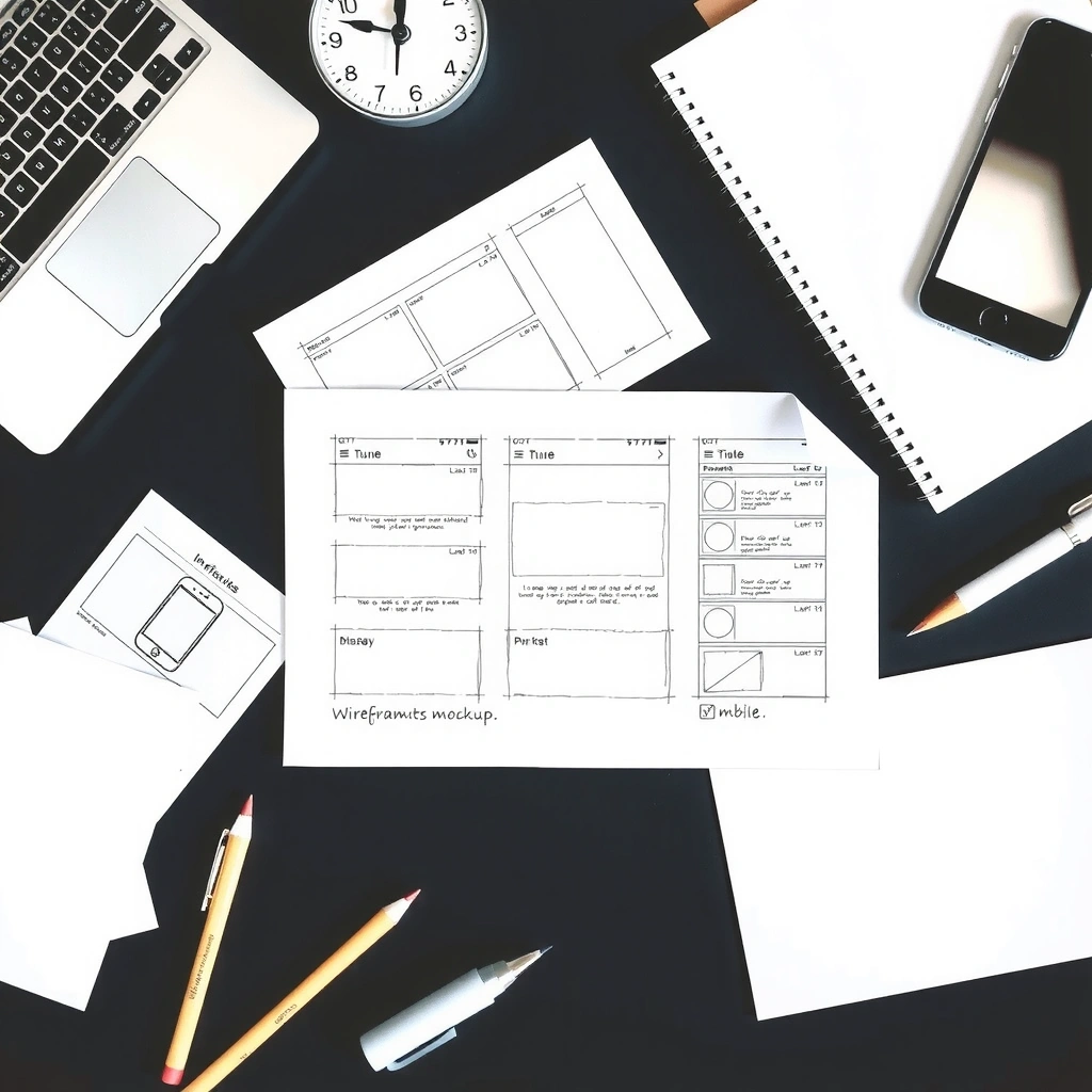 UI/UX Design wireframes and prototypes